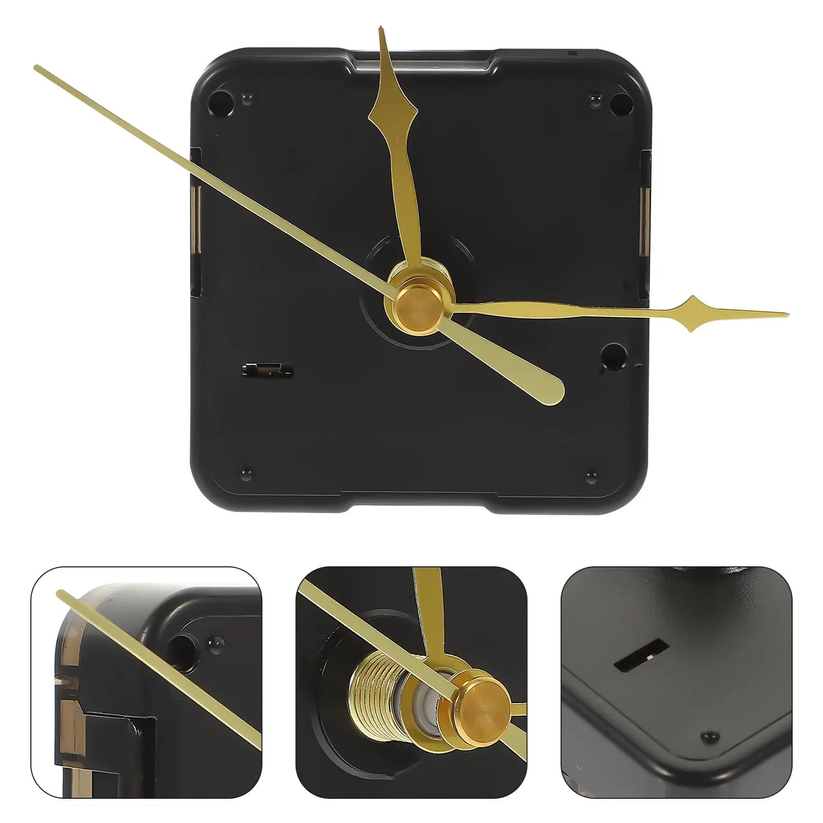 Set di Meccanismi per Orologio da Parete, Kit di Ricambio in Plastica Fai-da-Te, Parti di Riparazione per Orologi con Precisione Accurata