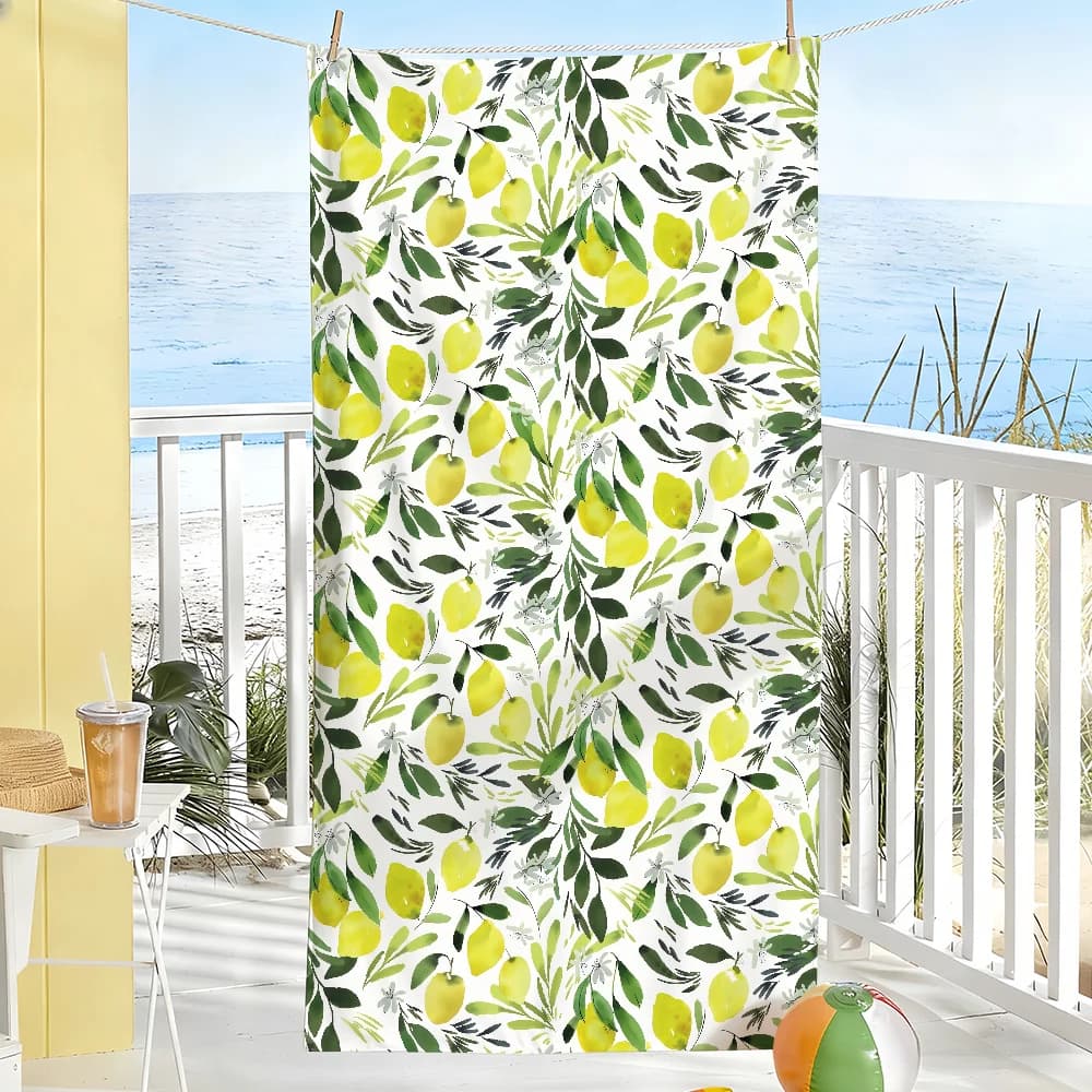 Asciugamano "When Life Gives You Lemons" – Morbido, ad asciugatura rapida, assorbente, per piscina, palestra, viaggi e campeggio 40x60cm