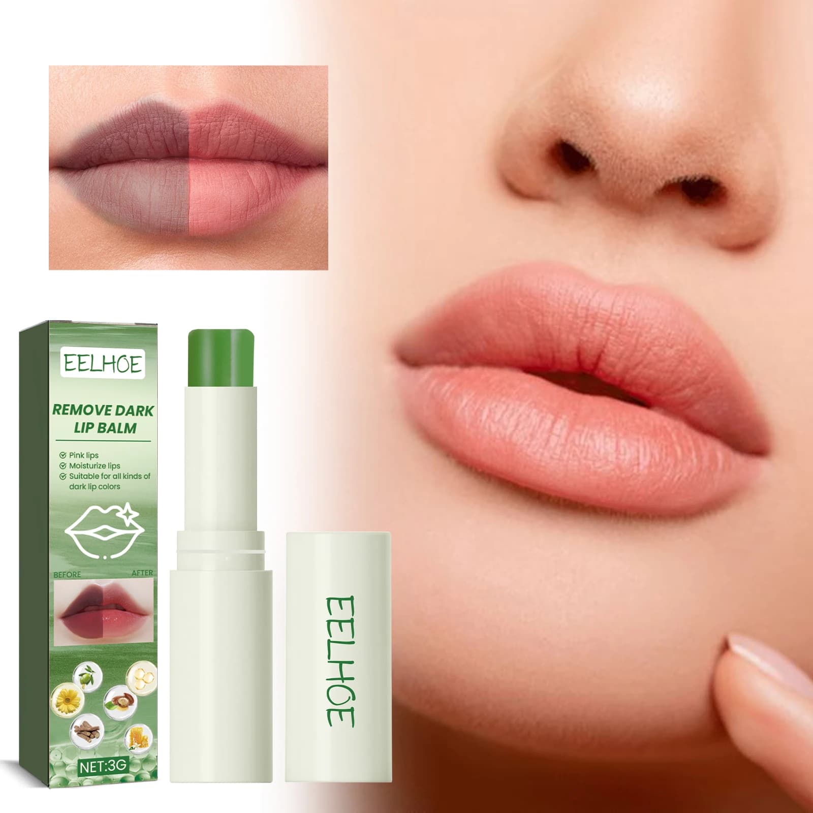 Rimuovere il balsamo per le labbra scuro Schiarire la melanina Maschera per le labbra Esfoliante Dissolvenza Linea delle labbra Pelle morta Idratante Illumina Riparazione Prodotti per la cura delle labbra