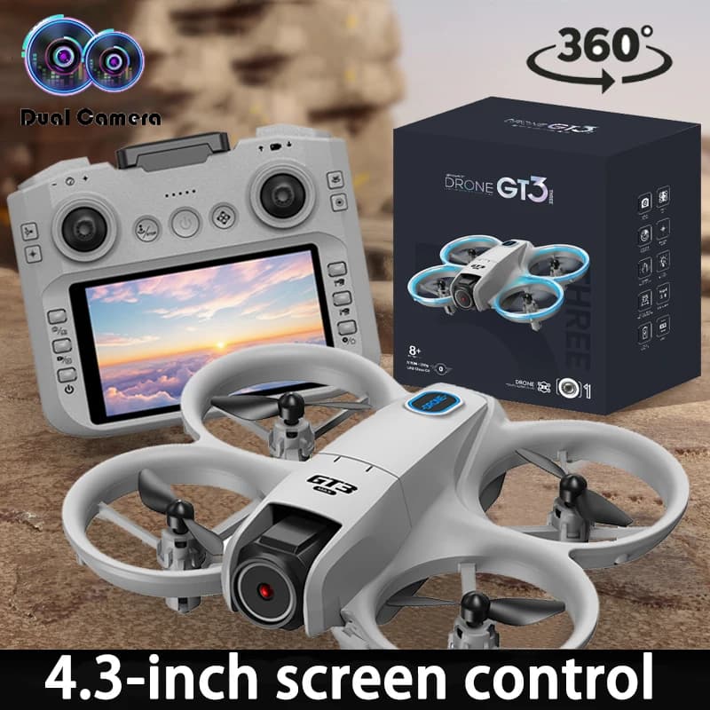 New GT3 Max Drone 8K 5G Professional HD Double Camera Brushless Quadcopter Antenna With Remote Control Air Screen