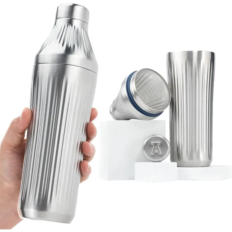 Set shaker per cocktail ibrido Diamond Edition - Acciaio inossidabile con isolamento sottovuoto premium, 28 Oz