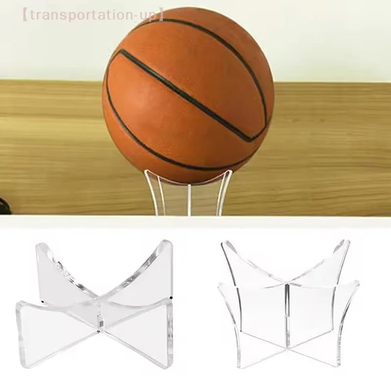 Support for Acrylic Balls, Basketball, Football, Volleyball, Triangular Stand for Exhibition and Conservation of Sports Balls
