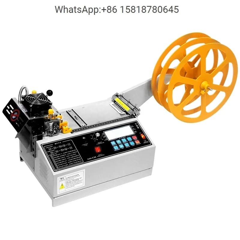 Computer hot and cold tape cutting machine, Velcro helmet strap, elastic band, fully automatic tape cutting machine