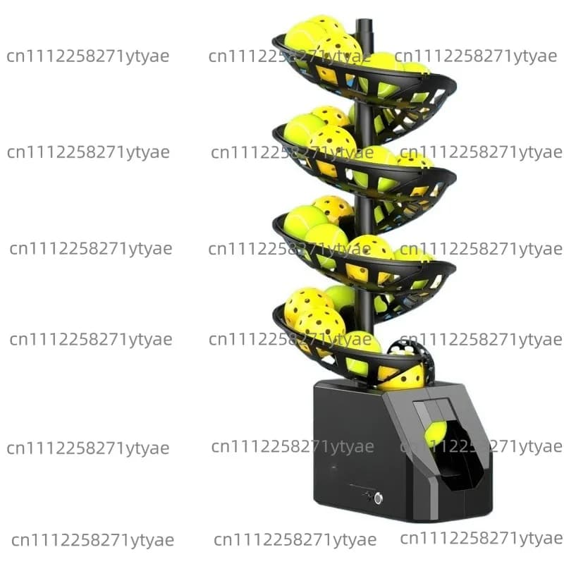 Tennis Ball Throwing Machine, Single Person with Catch Net Practice, Self Serve Machine for Training Equipment