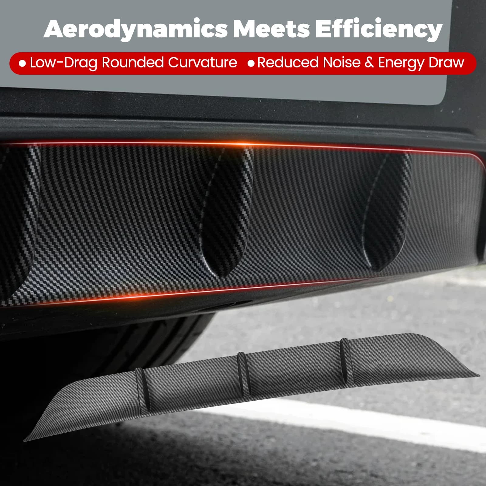 Auto Rear bumper Spoiler Lip For Tesla New Model Y Juniper 2025 2026 Diffuser Poster Auto Exterior Accessories