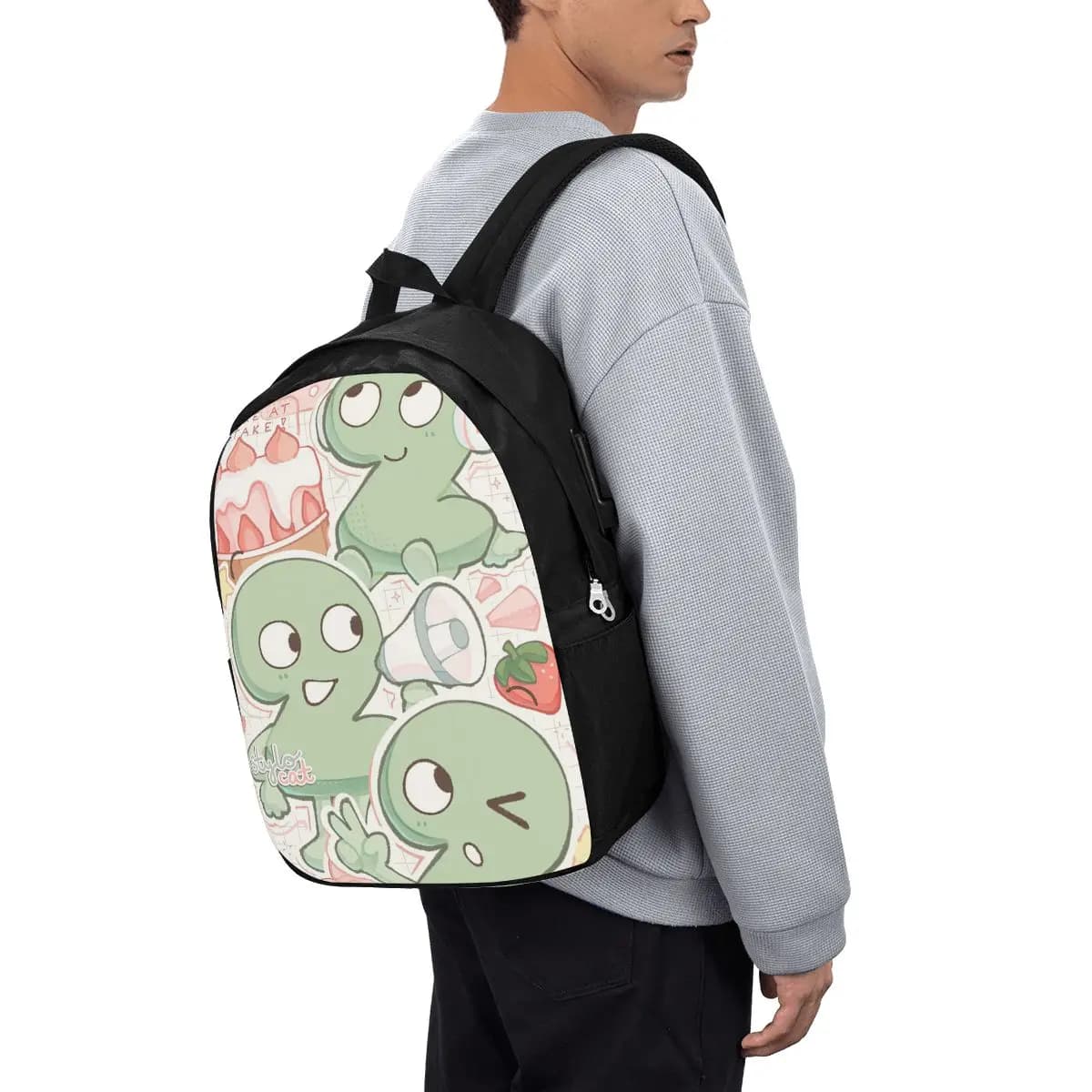 Zaino Two Tpot BFDI, Borsa da Viaggio per Notebook, Borsa per Computer, Borsa Scolastica per Studenti Universitari, Borsa a Tracolla per Laptop per Uomini e Donne