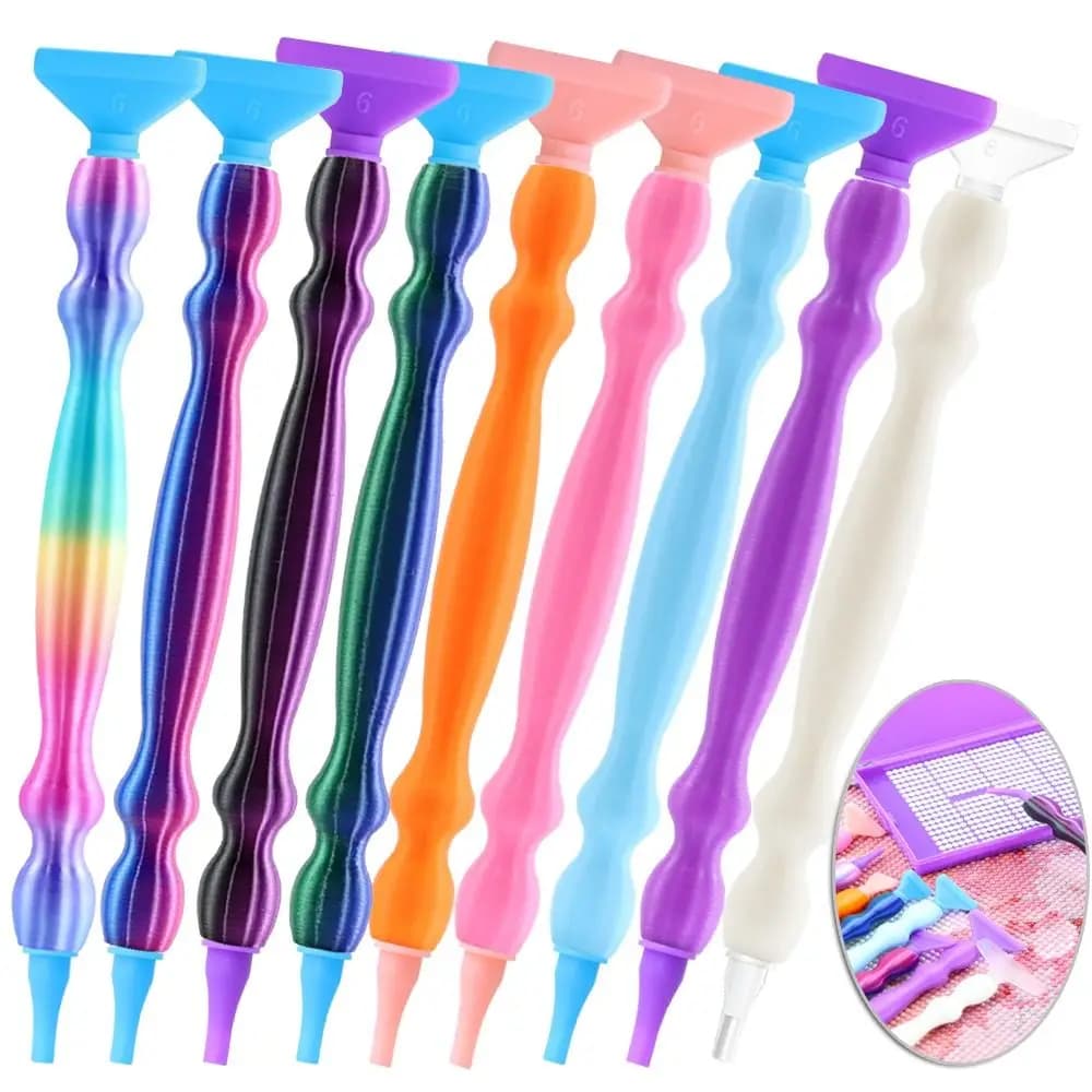 Replacement Pen Heads 5D Diamond Painting Pen DIY Craft with Multifunctional Tips Point Drill Pens Cross Stitch Embroidery