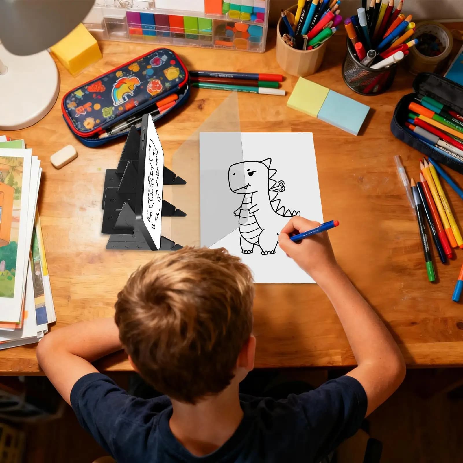 Proiettore da disegno per telefono Strumento di pittura portatile Tavolo da disegno per immagini portatile per scrivere tablet telefono Bambini Artista Studenti