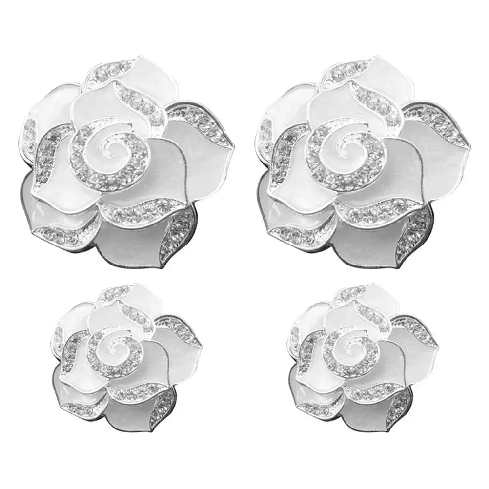 4 flower-shaped perfumed clips, car deodorants, air vent scent diffusers, interior decorations car, vehicle accessories, for women
