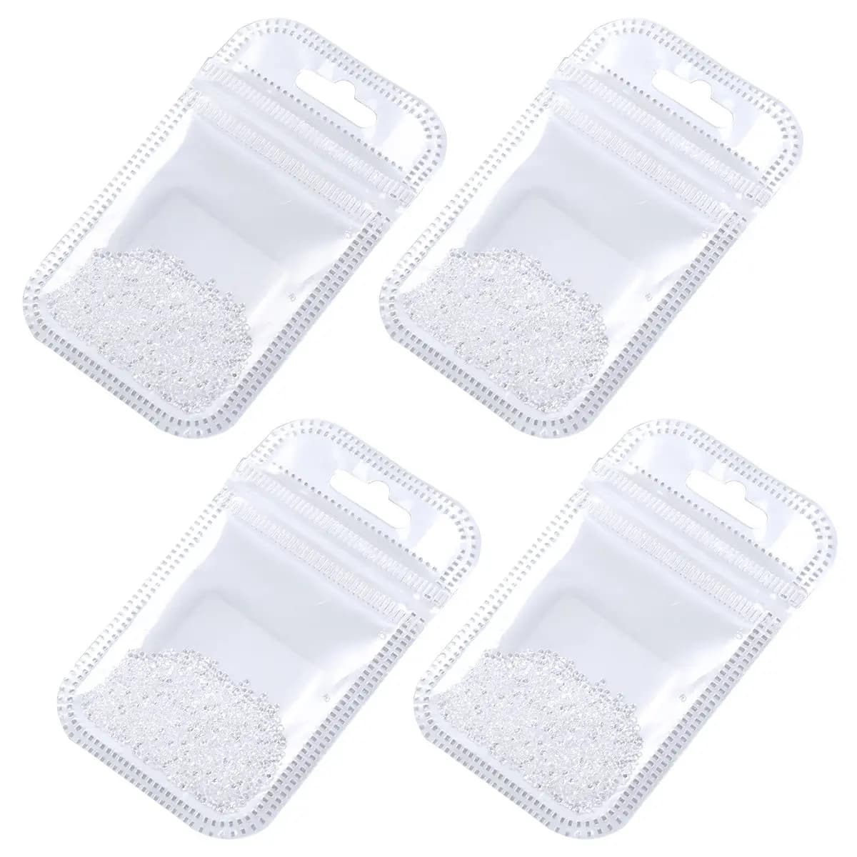 4 Confezioni di Strass per Unghie Colorati e Sfaccettati, Perfetti per Decorazioni Unghie in Gel UV e Acrilico, per Casa, Matrimoni e Artigianato