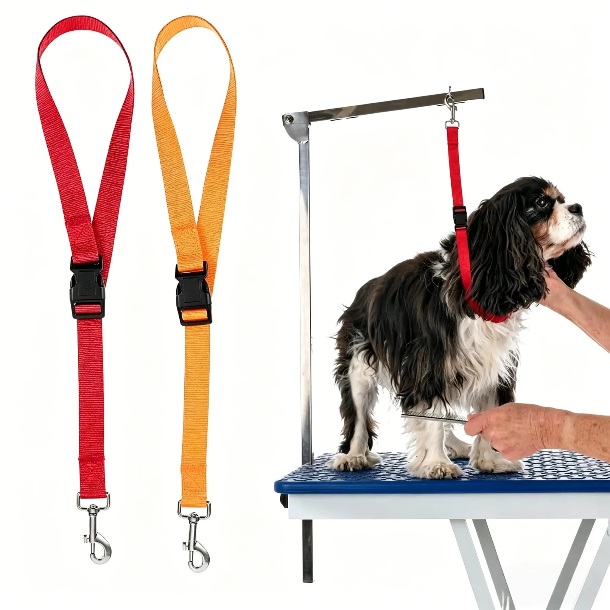 Cinghia di Sicurezza Regolabile per Toelettatura Cani, Guinzaglio Anti-Fuga per il Bagno dei Cuccioli, Corda Fissa per Tavolo da Toelettatura