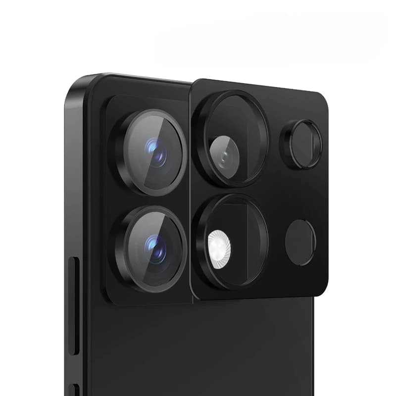 Protective housing for rear camera lens for Xiaomi Poco X6 5G Aluminum metal rear camera lens protection for POCO X6 Lens ring film