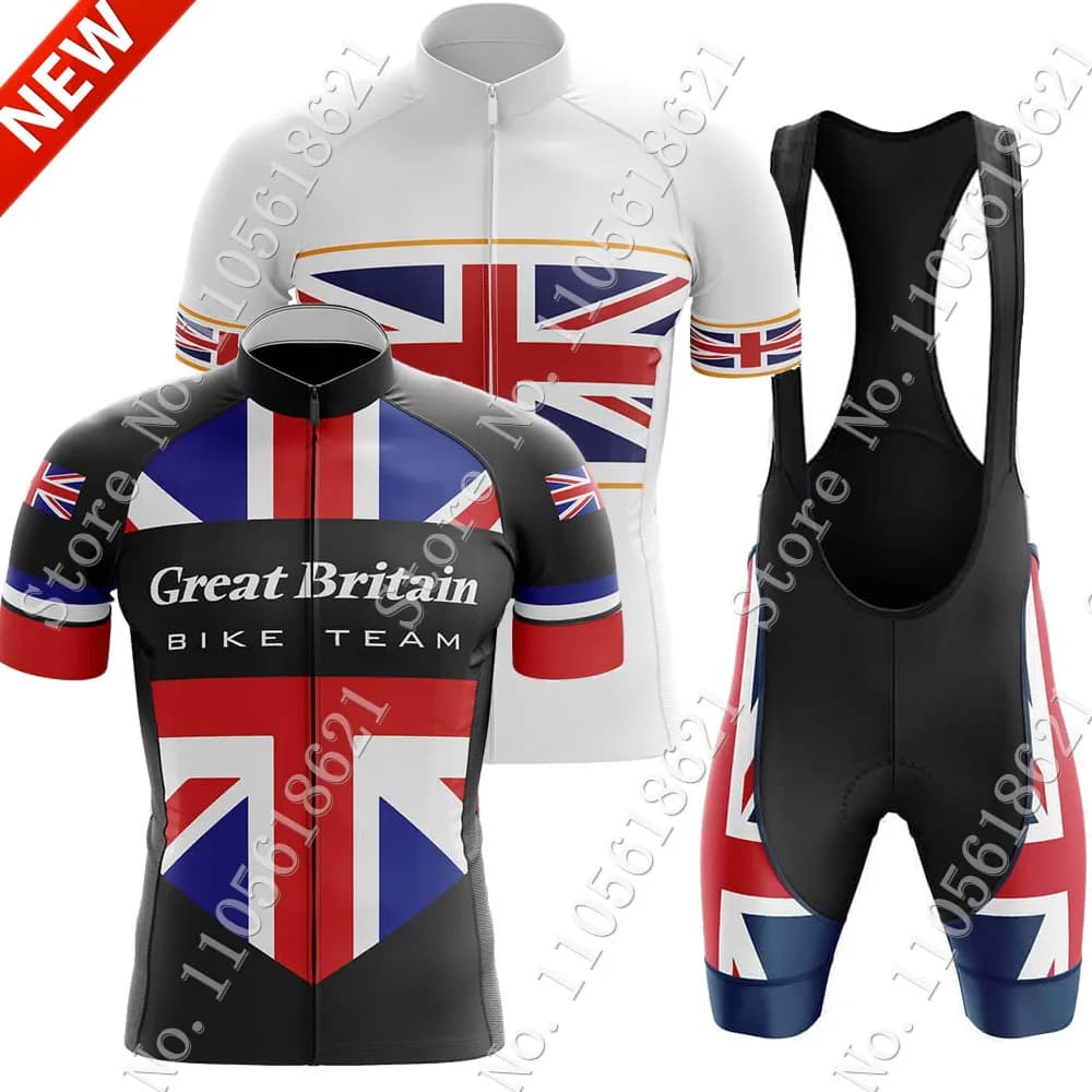 GB Cycling Jersey 2026 Great Britain Set Summer Mens Cycling Short Sleeve Road Race Bike Shirts Suit Shorts MTB Maillot