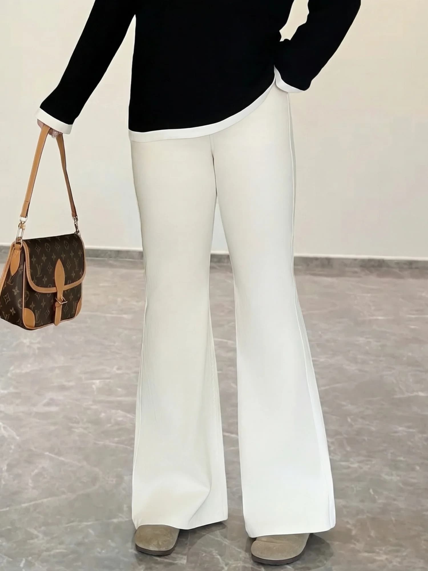 Jeans a vita alta a gamba dritta, casual ed eleganti, taglie forti da donna, nuovo stile primaverile, pantaloni capri snellenti in misto cotone confortevole
