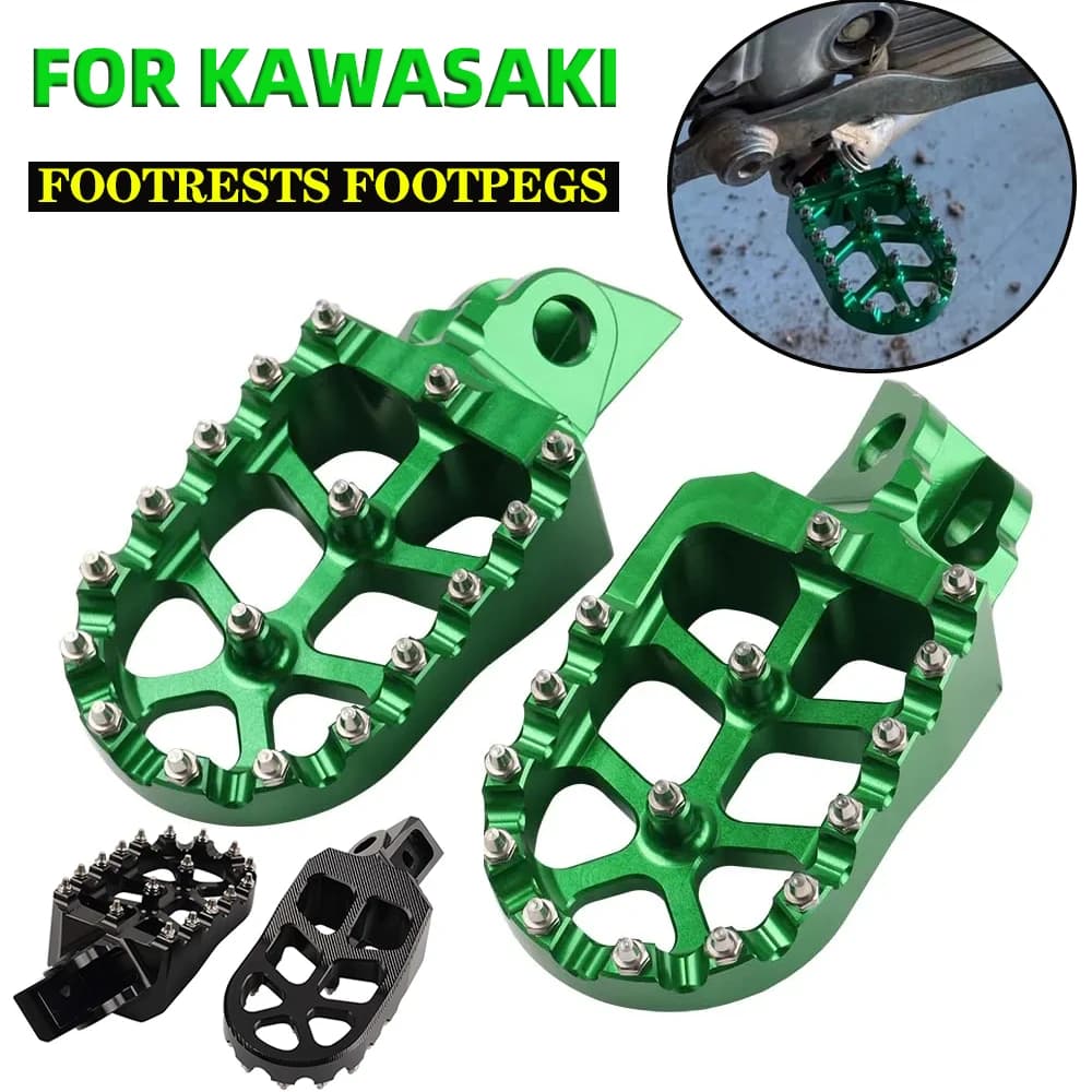 Per Kawasaki KX 65 80 85 100 112 KX65 KX80 KX85 KX100 KX112 Accessori Moto Poggiapiedi Pedane Pedane Poggia Pedale Piastra