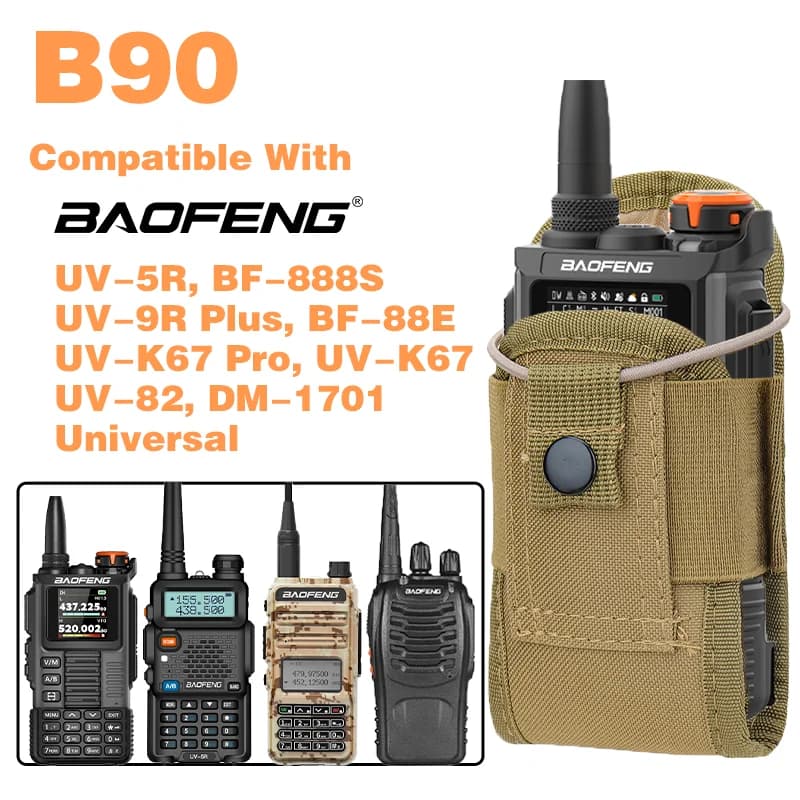 Custodia tattica per walkie-talkie Tasca porta radio bidirezionale Tasca portatile per caccia sportiva all'aperto Custodia per interfono