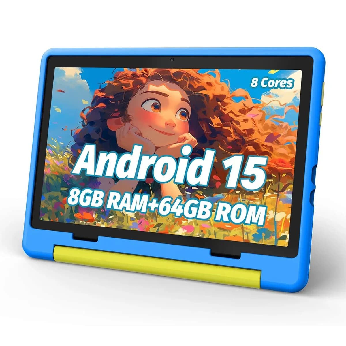 Tablet for children Tablet Android 15 for children 10 inches 8 GB + 64 GB 8 core with 1 TB TF case expandable for small children Parental control
