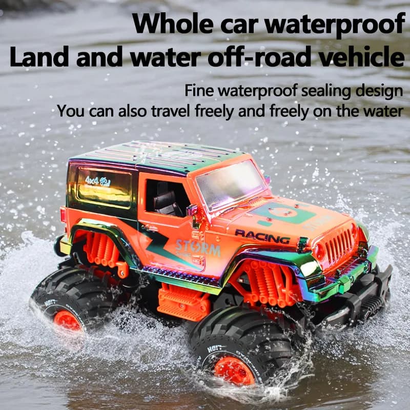 Cool Stuff Toy Car Regalo divertente-Nuovo camion anfibio 4WD Rc grande da 28 cm, auto Rc fuoristrada da arrampicata, auto telecomandate, giocattoli per ragazzi
