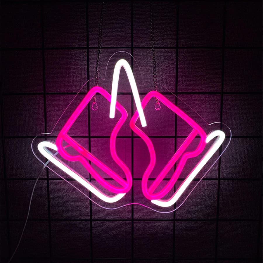 Insegna al neon con pattini da ghiaccio per decorazione da parete, insegna luminosa per negozio di pattini a rotelle, club, sala dei giocatori, insegna per luoghi sportivi, regalo per amici