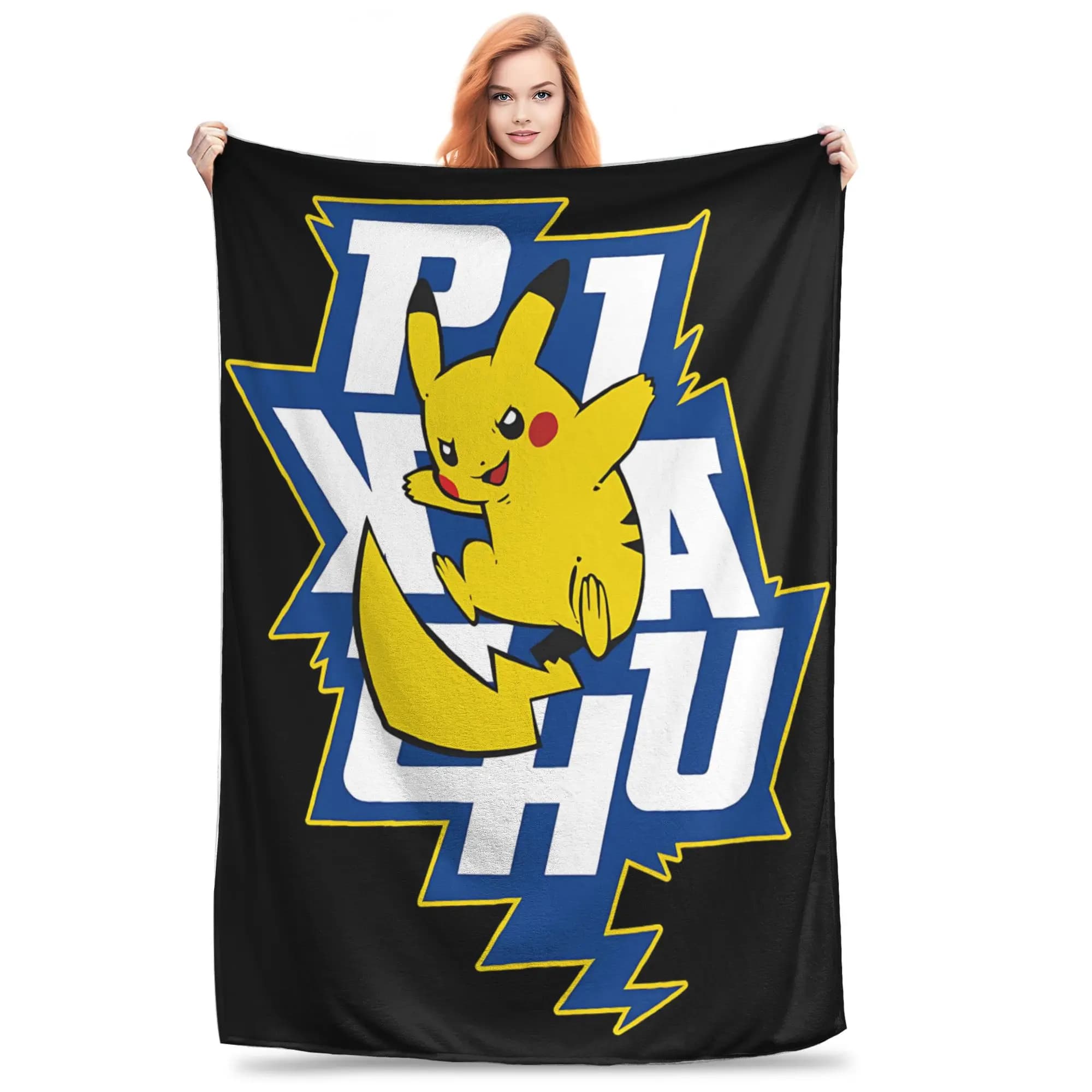 1PC Pokemons Pikachu Blanket Super Cosy Plush Home Living Room Sofa