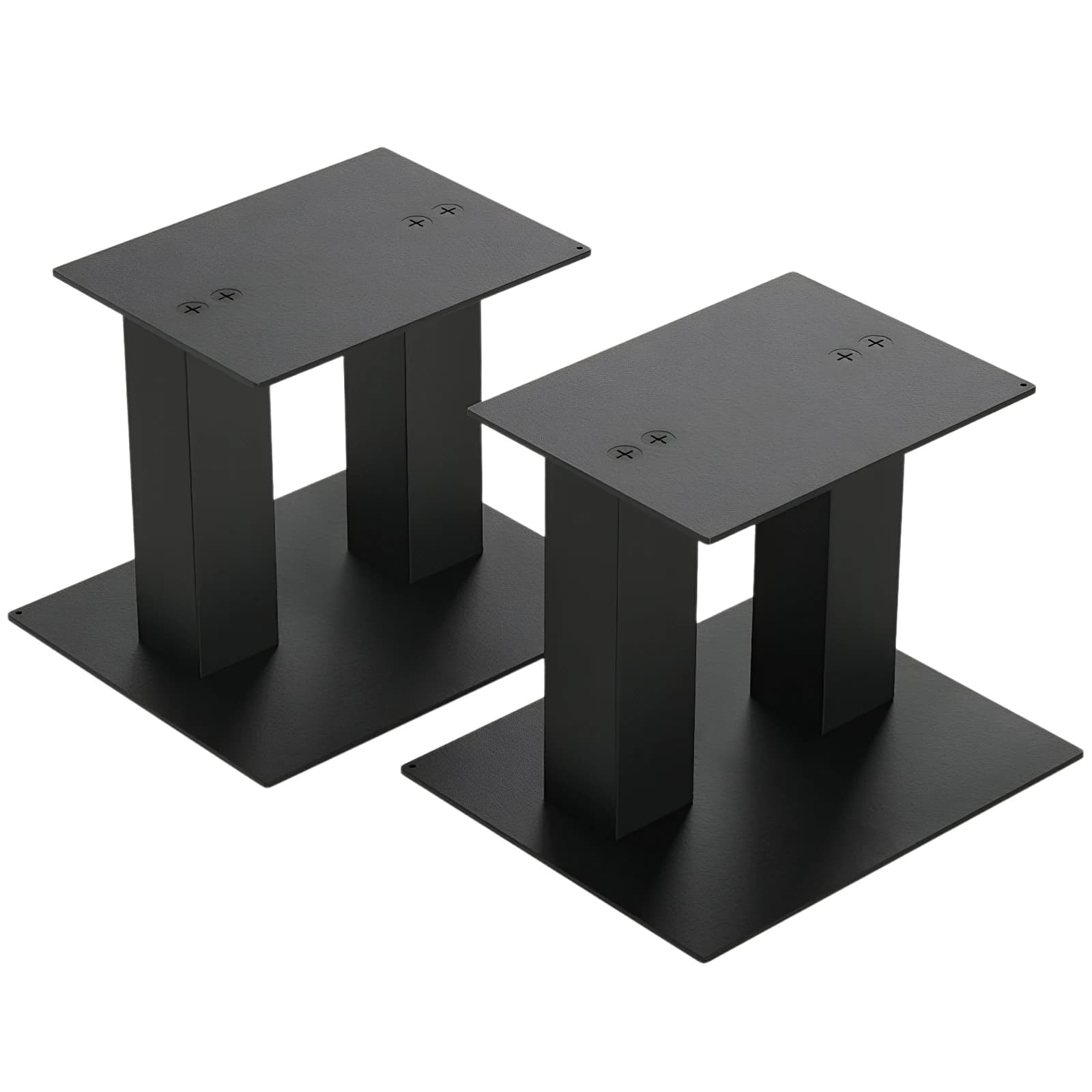 1 pair of table speaker holders up to 25 pounds, steel shelf speaker holders, study monitor supports for computers and shelf speakers