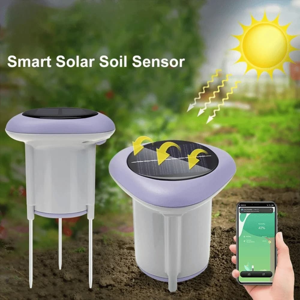 Sensore del Suolo Alimentato a Energia Solare con Comunicazione Wireless, Monitoraggio in Tempo Reale, Sensore Intelligente ZigBee, Tecnologia Tuya