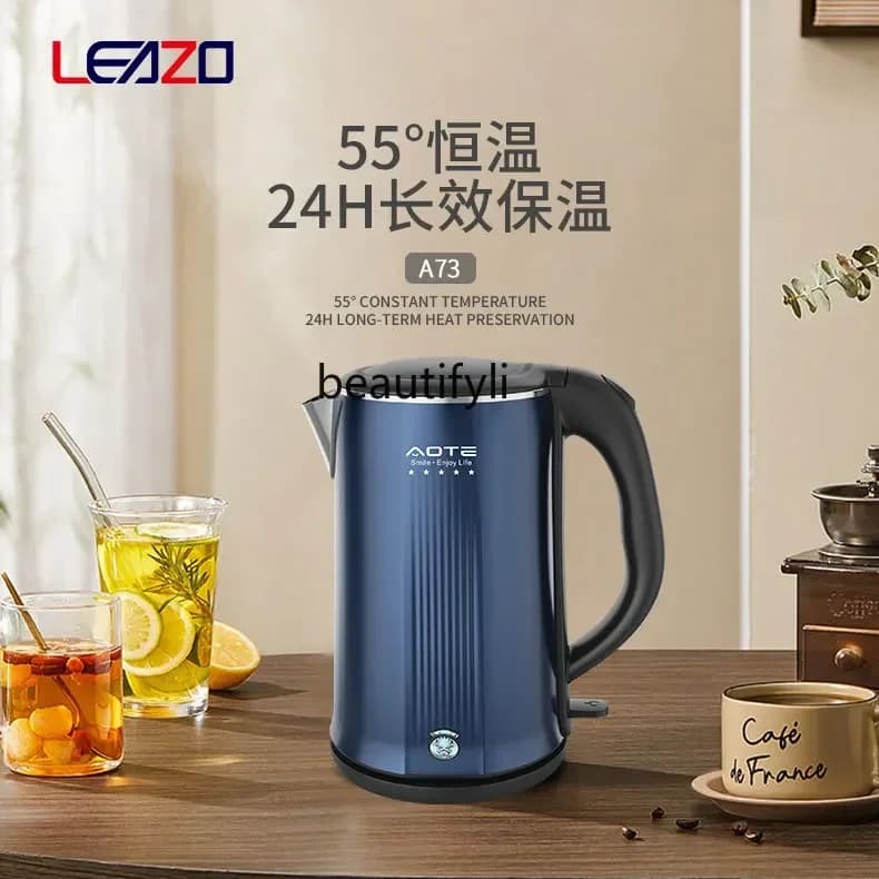 Electric kettle smt61 Foreign trade 220V European standard domestic kettle 1.8 liters stainless steel constant temperature kettle