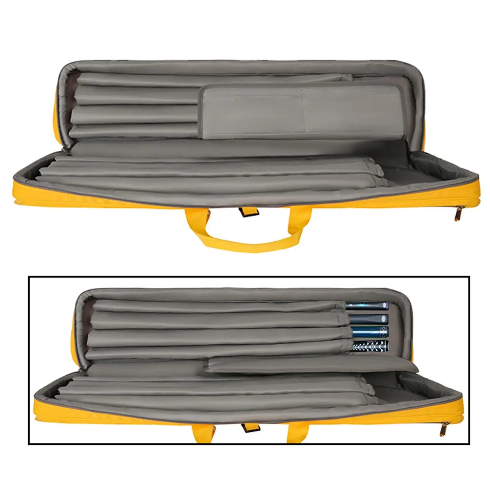 Custodia per Stecca da Biliardo Portatile ed Elegante con Tracolla, Scatola Protettiva, Borsa per Trasporto Stecche da Biliardo per 1/2 Stecche