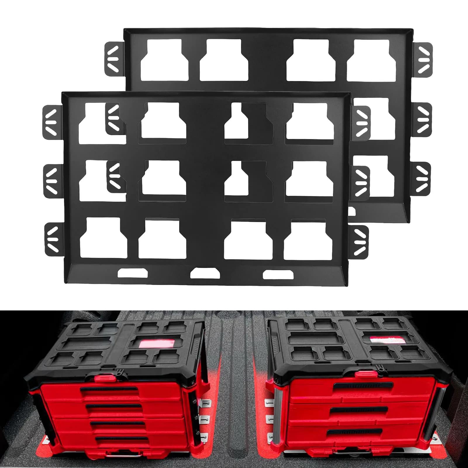 Toolbox Mounting Plate Suitable for Packout Toolbox Wall Or Floor Mount Metal Mounting Base