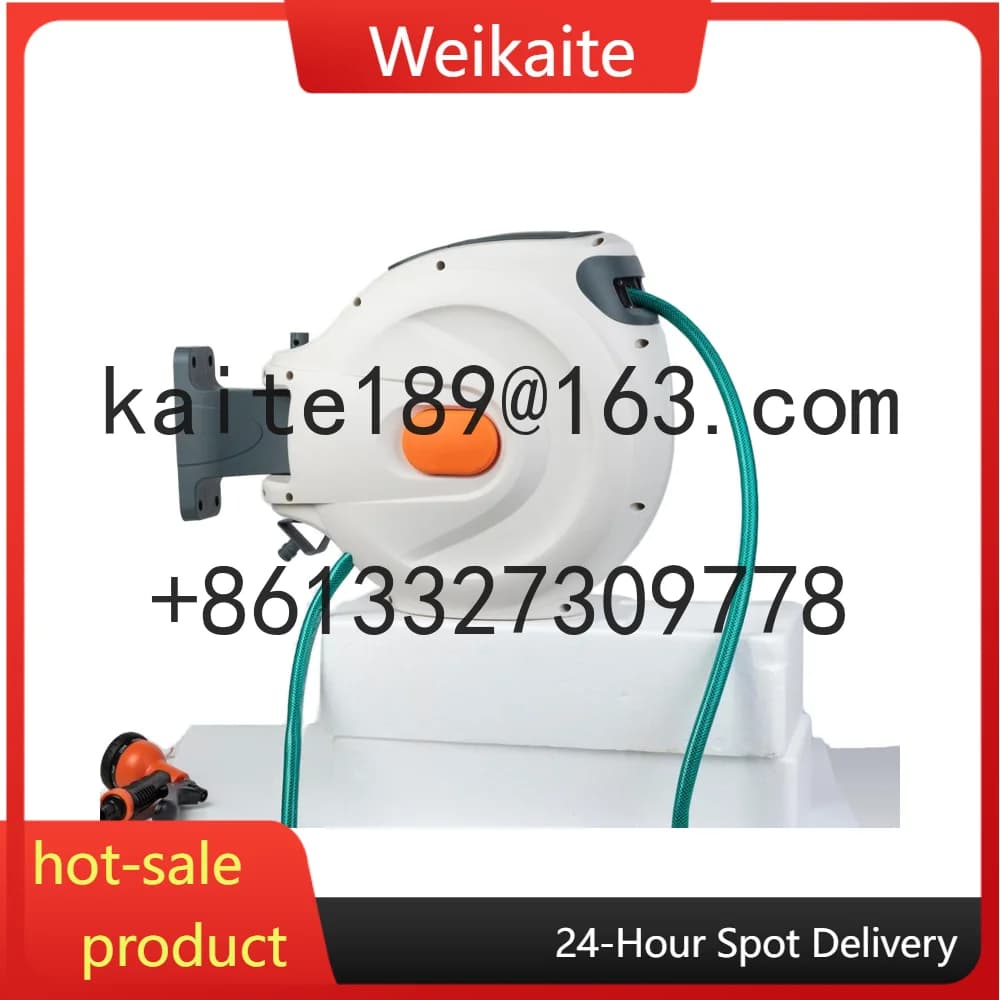 Manual PVC Retractable Garden Wrap Trolley 30 m water pipe for outdoor gardening for irrigation