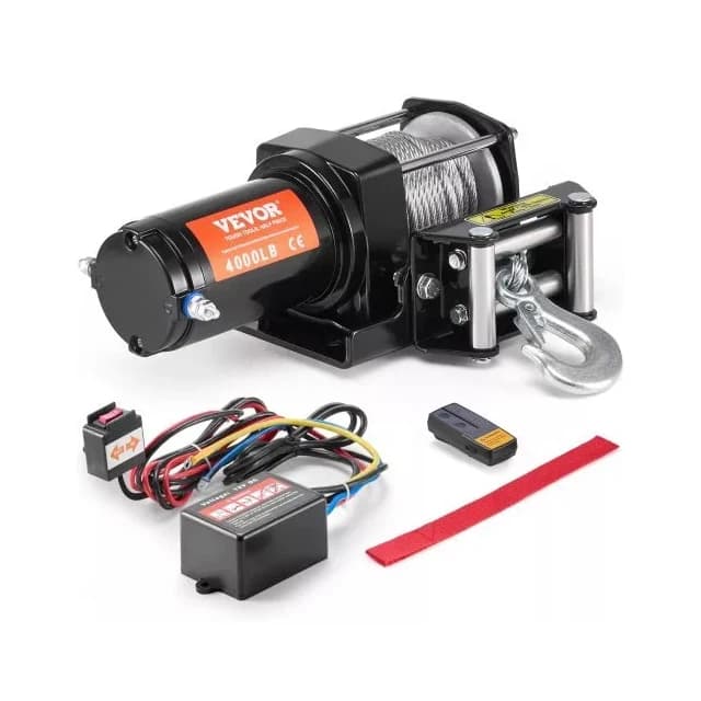 Verricello Elettrico IP67 per Auto, SUV 4WD, ATV, Nautica e Gru, con Controllo Cablato/Wireless, Motore in Rame Puro e Cavo Sintetico