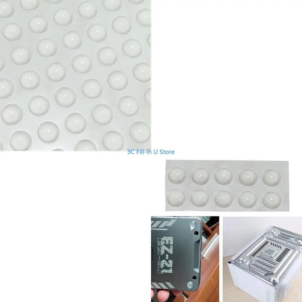 G8TA Tastiera Riser Morbido Trasparente Antiscivolo Rotondo Paraurti Autoadesivi Piedini in Gomma Silicone Pastiglie Appiccicoso
