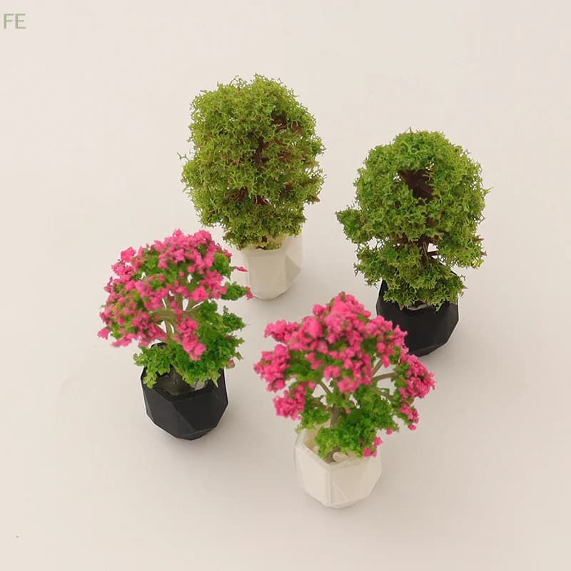 Modellino di Pianta in Vaso 1/12 per Casa delle Bambole, Decorazione Miniatura per Casa delle Bambole, Ornamenti per Micro Giardino