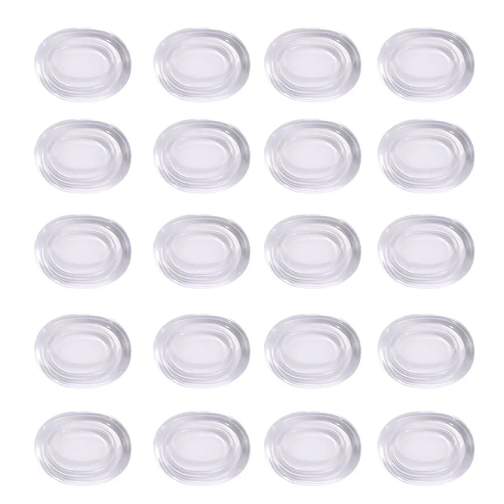 20 Pezzi Pad Fonoassorbenti in Silicone Trasparente per Tamburo, Strumento di Smorzamento del Suono per Batteria, Piatti e Campanacci