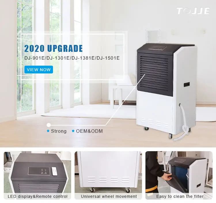 Deumidificatore Industriale Compatto TULX90L/D con Ruote, Disponibile OEM/ODM, Essiccatore d'Aria, Macchina Deumidificatrice
