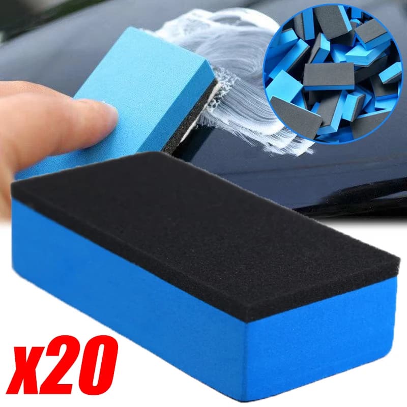 20/5 pezzi spugna per rivestimento in ceramica per auto spugna per ceratura spugne per vernice per auto superficie placcatura in cristallo spugna blocco accessori per dettagli auto