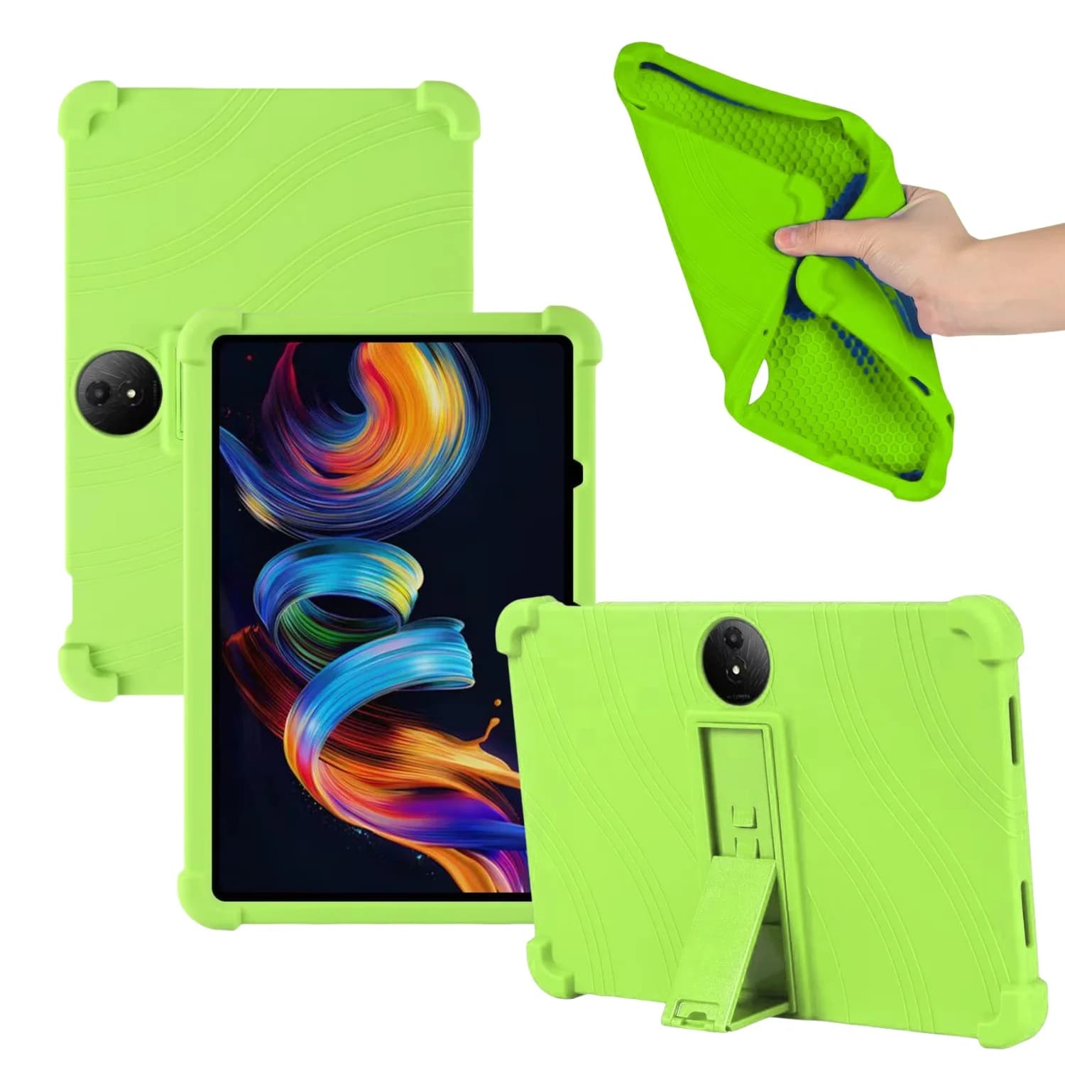 Kids Cover for TCL NXTPAPER 11 Plus Tablet Case 11.5 Inch Soft Silicon Full Body Shockproof Protective Shell with Kickstand