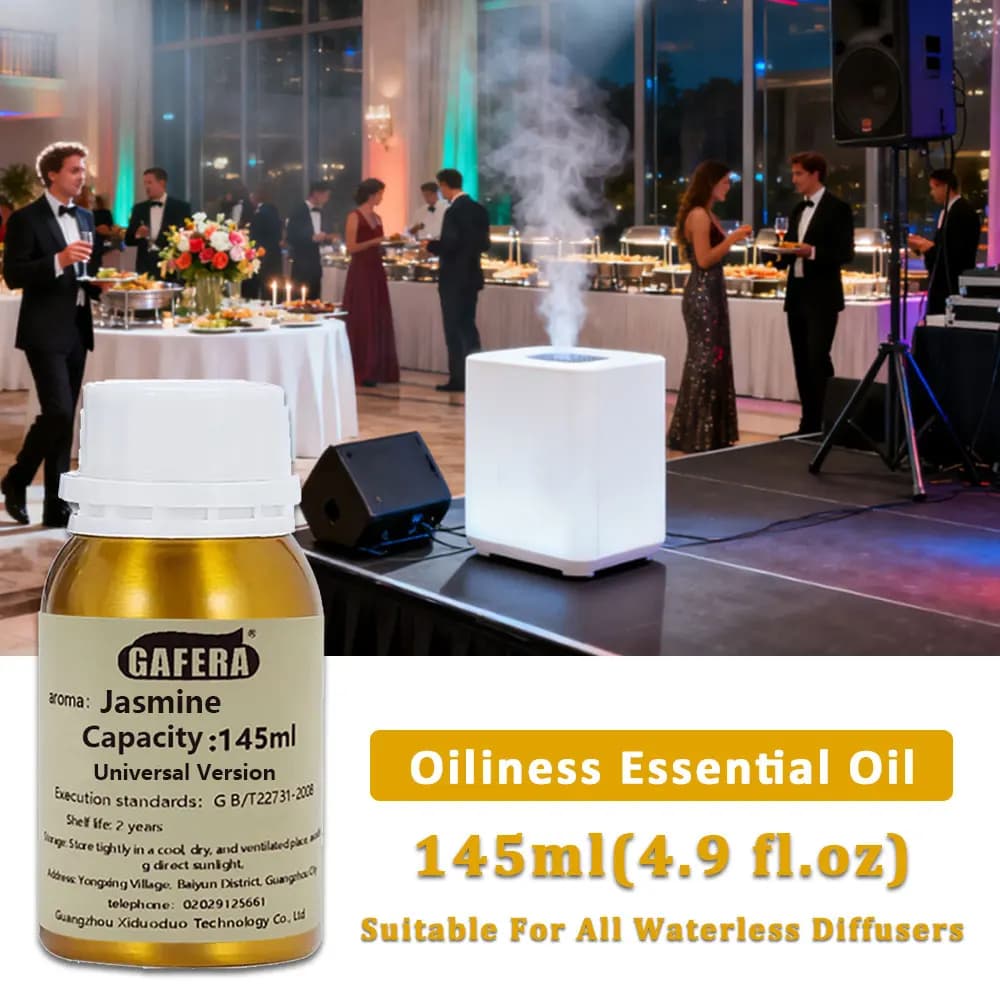 GAFERA 145ml Jasmine Essential Oils -For Aroma Diffuser Fragrance Aroma Essential Oil Air Freshener Smell For Home Perfume Oil