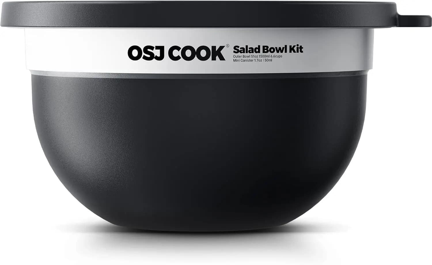 Stainless Steel Bowl Set 18/8 - 74oz, Mixing Bowls with Covers, Teak Wood - Includes 1.7oz Condiments and Remo