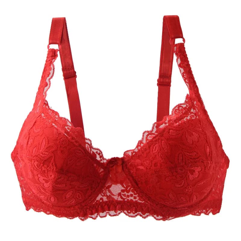Reggiseni sexy di nuovo stile per le donne Coppa CDE sfoderata Lingerie taglie forti Nero Bianco Rosso Beige Rosa Viola Blu Biancheria intima push up femminile