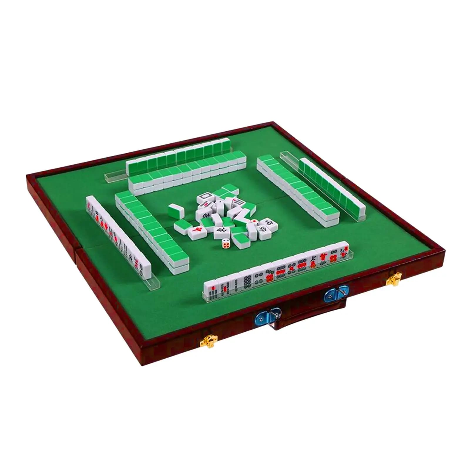 Mini tavolo da Mahjong portatile Gioco da tavolo tradizionale per piastrelle di intrattenimento