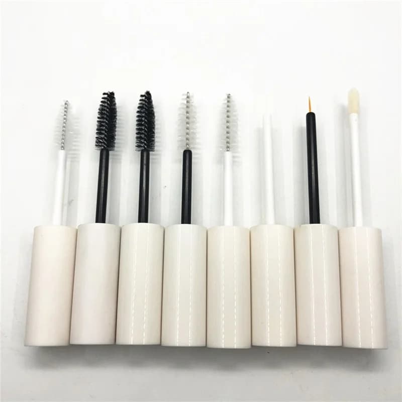 10/30/50 pz 10 ml Tubo Mascara Vuoto Lip Gloss/Eyeliner/Bottiglia di Colla Per Ciglia FAI DA TE Copertura Bianca Contenitore Cosmetico All'ingrosso