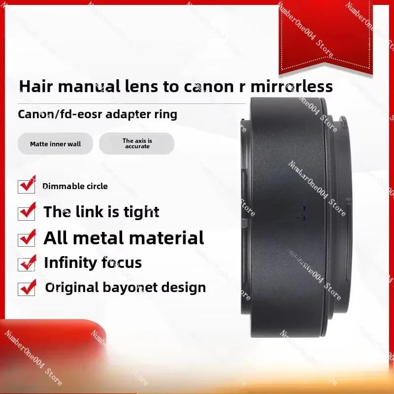 Adatto per testa manuale FD FL a EOSR R RF RP R7 R6 R3 Anello adattatore per micro fotocamera single full frame