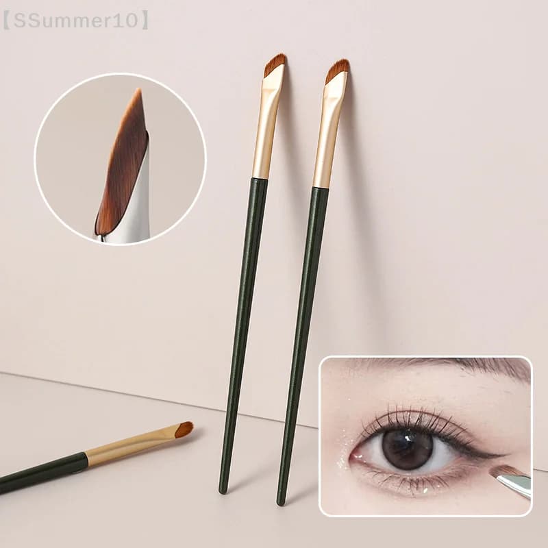 【SSummer10】Pennello per eyeliner e sopracciglia a lama inclinata - Strumento professionale per il trucco con fibra di lana per contorno occhi【SS】