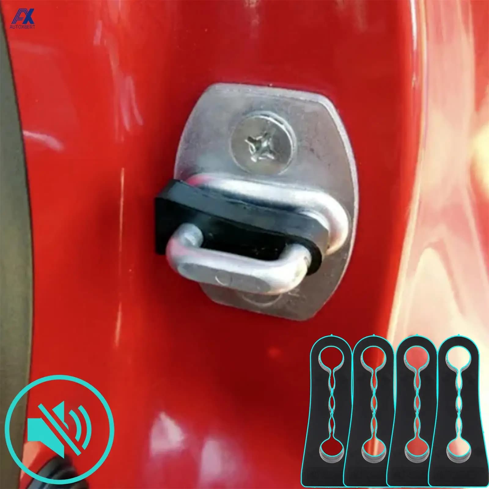 Ammortizzatore sonoro Blocco porta Buffer per Suzuki Grand Vitara 2005-2019 Rattling STOP Insonorizzato Rumore Sordo Guarnizione Deadener Protector