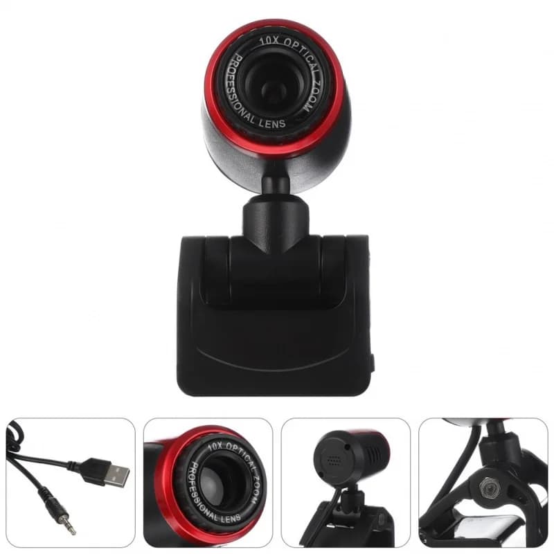 Set Webcam Z 1 con Autofocus, Fotocamera per Computer con Ricarica USB - Webcam