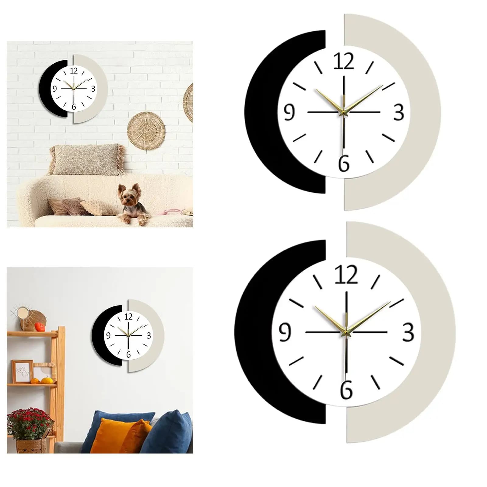 Wall clock Wall clock, Simple and silent decorative hanging watch for office kitchen decoration, house dining room
