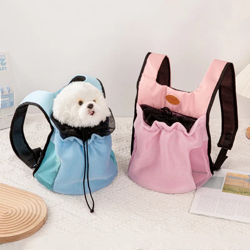 1 pet backpack, portable for outings, pet bag, dog chest bag, foldable cat bag, small dog outdoor travel bag