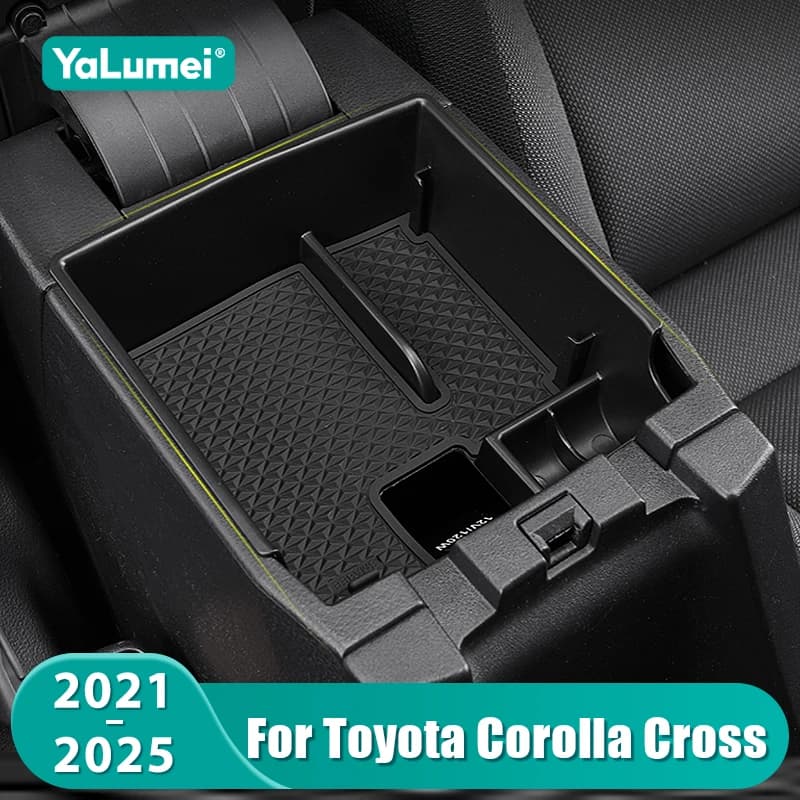 For Toyota Corolla Cross XG10 2021 2022 2023 2024 2025 Hybrid Car Central Armrest Box Storage Container Accessories