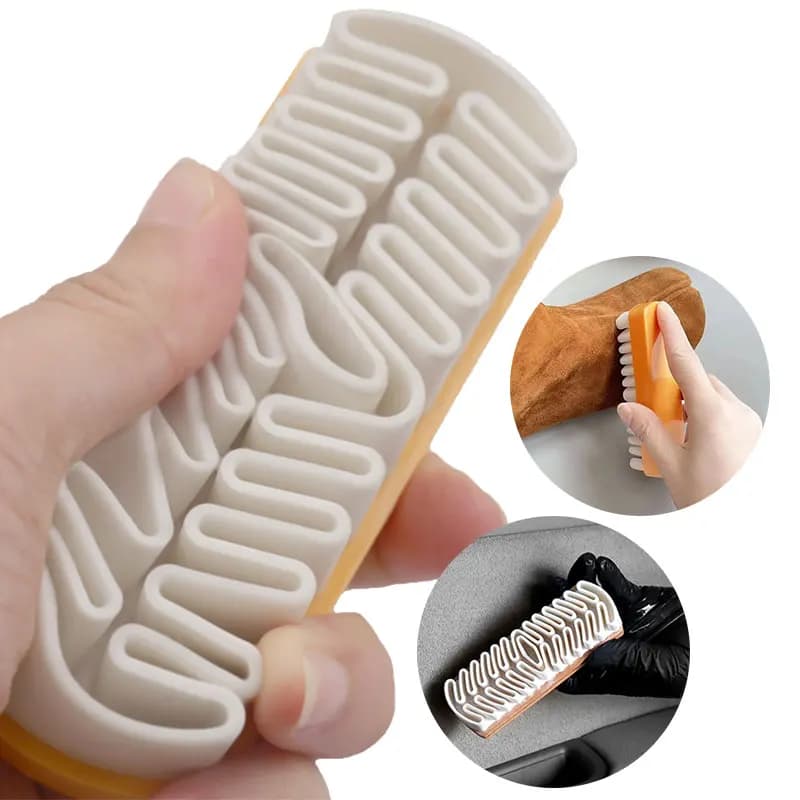 Spazzola per la pulizia dell'auto Detergente per scarpe per scarpe in materiale nubuck scamosciato Scarpe/stivali/borse Detergente per gomme e rinfrescare